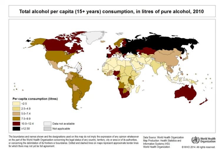 Alkoholio suvartojimas skirtinguose valstybėse